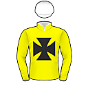 Racing silks: YELLOW, BLACK MALTESE CROSS, QUARTERED CAP